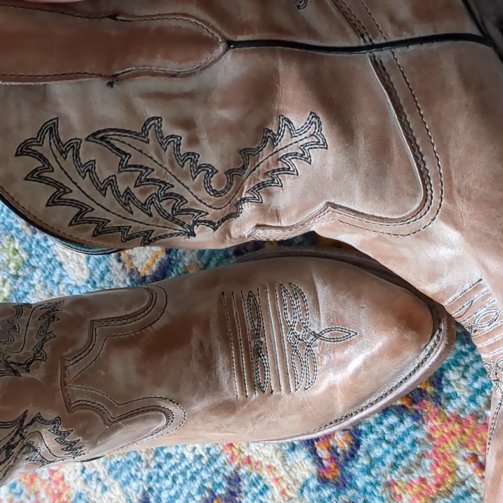 Pink Snip Toe Cowboy Ankle Booties